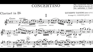 Concertino Para Clarinete y Cuerdas (Giuseppe Tartini) Concertino for Clarinet and String Orchestra.