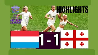 Luxembourg 1-1 Georgia | UEFA WOMEN'S NATIONS LEAGUE | Highlights and Goals