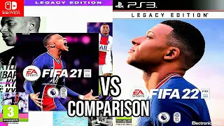 FIFA 21 Nintendo Switch VS FIFA 22 PS3