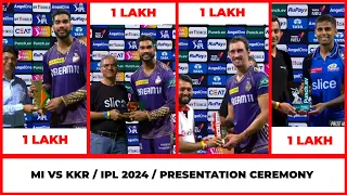 IPL 2024 Award Ceremony | Mi Vs KKR Post Match Presentation | Kkr Vs Mi Presentation Ceremony