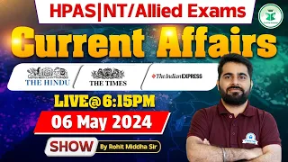 Himachal Daily Current Affairs Quiz & MCQ | 06th May 2024 | HPAS/HAS/Allied/NT Current Affairs 2024