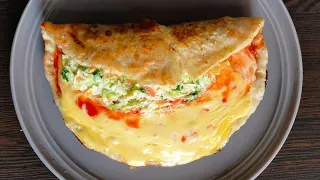 If you have cabbage and eggs, Try it this way | It's better than pizza! Tortilla breakfast recipe😍