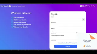 Заработать с нуля на Free Litecoin