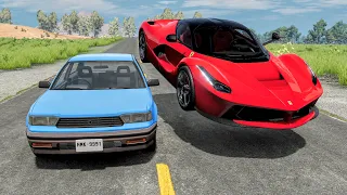 High Speed Traffic Car Crashes #180 - BeamNG Drive | CrashBoomPunk