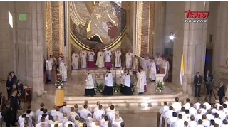 Uroczysta Msza św. pod przewodnictwem Ojca św. Franciszka w Sanktuarium św. Jana Pawła II