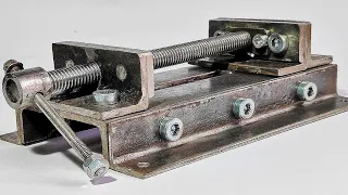 how to make a simple iron vise without a welding machine