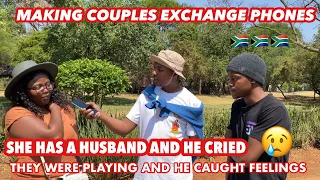 Making couples switching phones for 60sec 🥳( 🇿🇦SA EDITION )| new content |EPISODE 58 |