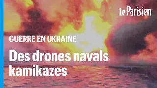 Explosion d’un drone naval kamikaze en mer Noire : la guerre des images entre Kiev et la Russie