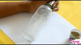 EMBOSSING CALLIGRAPHY ON GLASS BOTTLE/ CALLIGRAPHY  ON MUG/HAND LETTERING ON GLASS BOTTLE