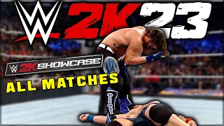 WWE 2K23 ALL 14 JOHN CENA SHOWCASE MATCHES CONFIRMED!
