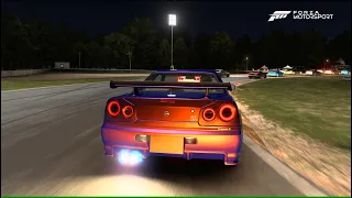 Forza Motorsport - Fully Tuned Nissan R34 GT-R hits the Track! 1000HP!