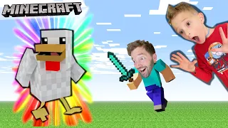 DON'T KILL THE CHICKEN! / Father Son Minecraft 4