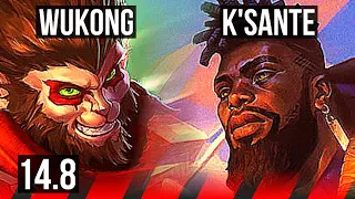 WUKONG vs K'SANTE (TOP) | 7 solo kills | KR Master | 14.8