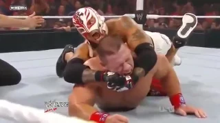 Lucha Completa Rey Mysterio Vs John Cena WWE Championship Match Raw 2011 Español Latino   YouTube