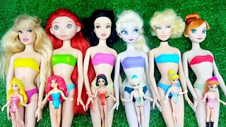 ASMR 5 MYSTERY SURPRISES Disney Princess Miniature Dolls Satisfying Unboxing NO Talking Video DIY