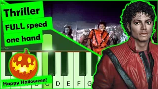 micheal jackson - thriller - piano tutorial - normal speed