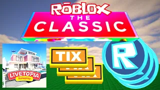 How To Get TOKENS AND TIX In Livetopia For The ROBLOX CLASSIC EVENT!