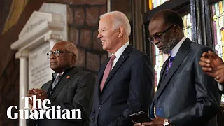 Joe Biden speaks at Charleston church where white supremacist killed nine people  – watch live