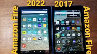 2017 Vs 2022 Amazon Fire HD8 Speed Test