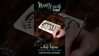 #2394 The Many Faces 2024 Collection: Ink Painting Process Timelapse with Ray Taylor