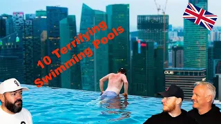 Top 10 Terrifying Swimming Pools REACTION!! | OFFICE BLOKES REACT!!