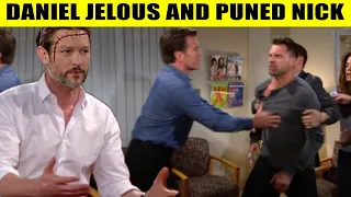 CBS Young And The Restless Daniel punches Nick and threatens to stay away from Lily - he's jealous