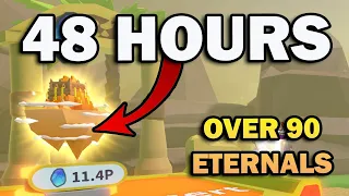 48 Hours of Hatching Fusing and Collecting in Weapon Fighting Simulator Over 90 Eternals & Exotics