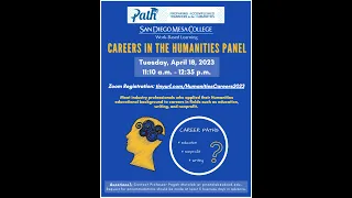 Careers in the Humanities Panel (Education, Nonprofit, & Writing) | April 2023