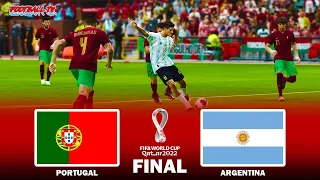 PORTUGAL vs ARGENTINA - Final FIFA World Cup 2022 - Ronaldo vs Messi - PES 2021 Gameplay PC