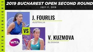 Jaimee Fourlis vs. Viktoria Kuzmova | 2019 Bucharest Open Second Round | WTA Highlights