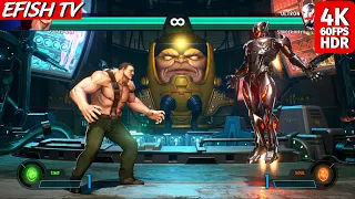 Haggar & Spider-Man vs Ultron & Strider Hiryu (Hardest AI) - Marvel vs Capcom: Infinite