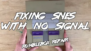 How to Fix SNES With No Signal  |  RUMBLEBOX Repair