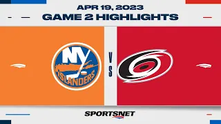NHL Game 2 Highlights | Islanders vs. Hurricanes - April 19, 2023