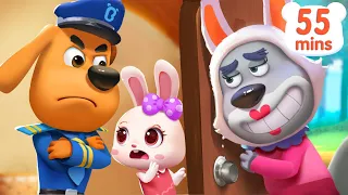 Knock Knock, Who's at the Door? | Kids at Home | Kids Cartoon | Sheriff Labrador | BabyBus