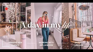 A day in the life of an accountant | winning new clients working with Influencers & client lunches