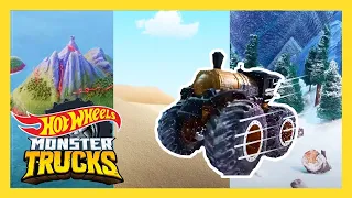 ПУСТЫНЯ против ГОРЫ против ОСТРОВНЫХ ГОНК НА ГРУЗОВИКАХ! 🌵⛰️🏝️ @HotWheelsRussia +3