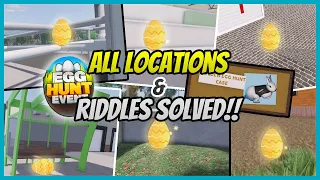 ALL Easter Golden Egg Hunt LOCATIONS!! Construction Site, & More | ERLC Roblox Roleplay