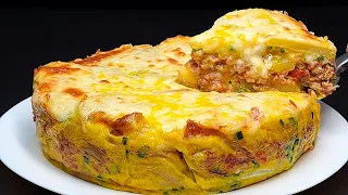 Potatoes and eggs. Make this delicious potato dinner for the whole family.