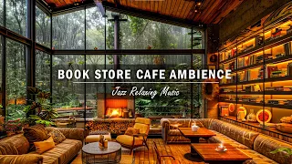 Relaxing Jazz Music For Relax, Study, Work ☕ Rainy Day at Cozy Coffee Shop