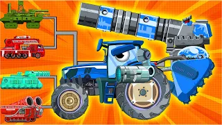 I am Soviet BLUE TRACTOR! Revival of the MONSTER TRACTOR | Мультики про танки