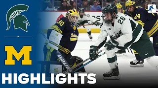 Michigan State vs Michigan | NCAA College Hockey | Big Ten Tournament | Highlights - March 23, 2024