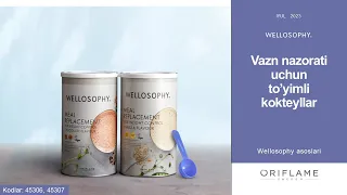 Wellosophy. Vazn nazorati uchun to'yimli kokteyllar (Wellness ORIFLAME)