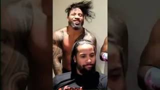 Roman Reigns Cousin Jey Uso & Jimmy Uso are having fun at backstage.