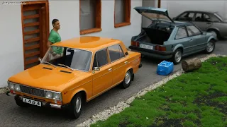 1:18 Lada 1600 (2106) '76, golden yellow - Triple9 [Unboxing]