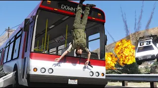 GTA 5 BRUTAL CLOSE UP BUS CRASHES -  IMPACT COMPILATION #7