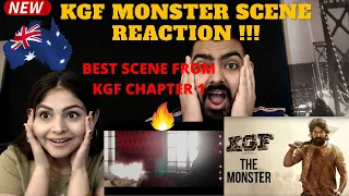 KGF MONSTER SCENE REACTION By an AUSTRALIAN Couple | KGF Reaction | BEST Scene from KGF | YASH!!!