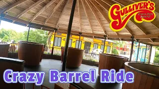 Gulliver's Kingdom Matlock Crazy Barrel Ride onride pov July 2022