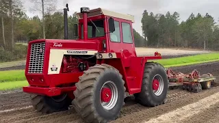 Antique IH 4166 and IH 4366 Tractors Doing Tillage - International Harvester Collection