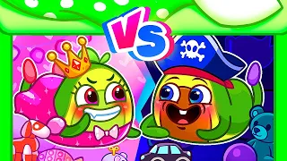 ✨Secret Rooms Under Bed Song 🛌💗 Pink VS Blue 💙 II Kids Songs by VocaVoca Friends 🥑