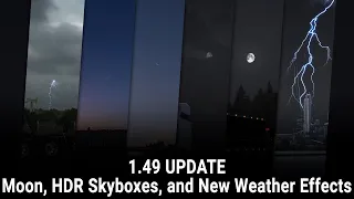 1.49 Update: HDR Skyboxes, Moon and New Weather Effects